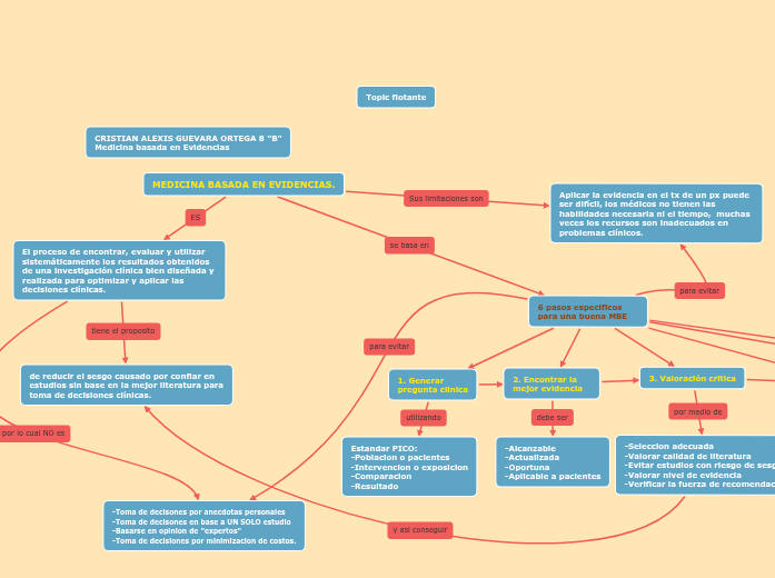 MEDICINA BASADA EN EVIDENCIAS Mind Map
